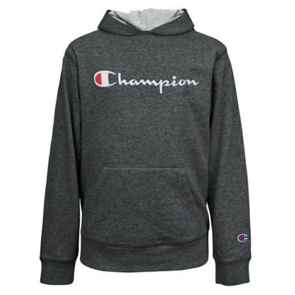 Champion Other - Champion Heritage Logo Hoodie in Dark Gray